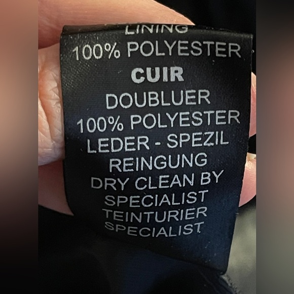 PATAGO Asymmetrical Long-Short Goth Black Leather Coat/Jacket - Picture 15 of 16